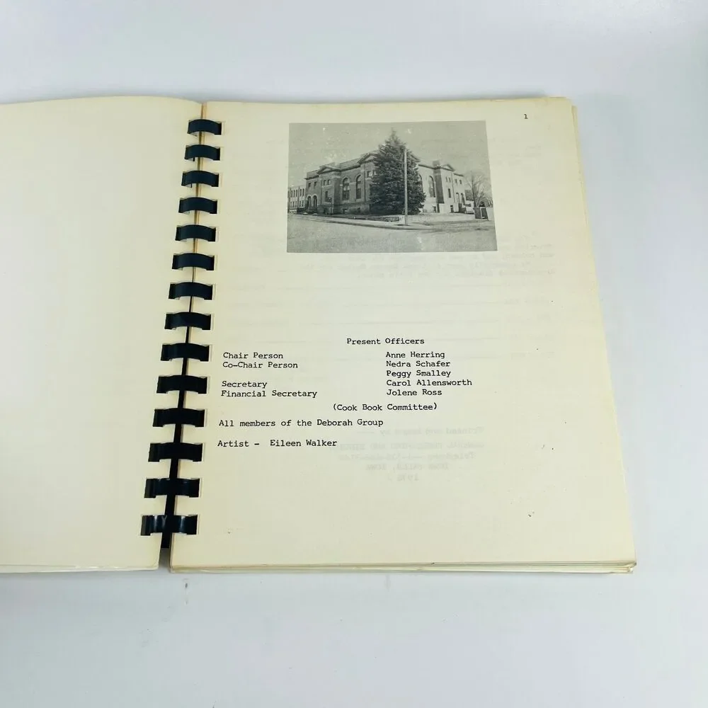 Cooking with the Spirit VTG Spiral Cookbook Red Oak Iowa First United Methodist